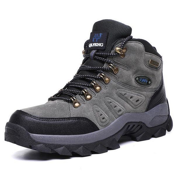 LazyZoom Spring Autumn Winter High-top Outdoor Sports Hiking Men Women Trekking Large Size Casual Mid-top Couple Climbing Shoes_desvips.com