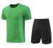 NK002 Short Sleeve Jogging Soccer Training Suit Football Shirt 3/4 Pants Pre Match Futbol Chandal Men Kids_desvips.com