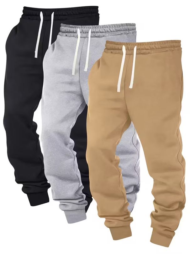 Unisex High-Waisted Loose Fit Jogger Sweatpants For Men & Women - Soft Polyester Fleece Winter Running Pants With Pockets (Multiple Colors & Sizes)_desvips.com