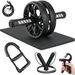 AB Wheel Six Elbows Silent Abdominal Wheel Combination Set Fitness 7 Piece Set Push Up Wrist Gripper Set_desvips.com