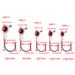 5pcs/bag Realistic 3D Fish Eyes Texas Eye Finesse Swinging Jig Heads For Small Minnow Profile Soft Baits_desvips.com