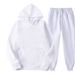 2024 New Solid Color Pullover Sports Sweater Set Fashion Fleece Men's Hoodie_desvips.com