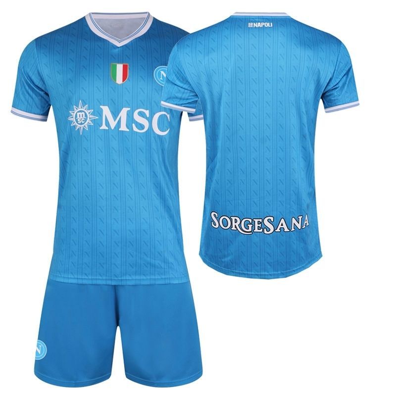 2526 Napoli Home Number 11 De Bruyne Serie A Football Jersey Quick-Dry Children's And Adult Set_desvips.com