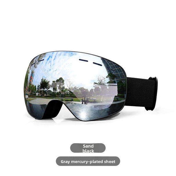 Men And Women Outdoor Sports Clip-On Prescription Glasses Anti-Fog Anti-UV Wide Field Of View Spherical Ski Goggles_desvips.com