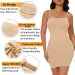 Sexy Full Slip Shapewear Women Dress Off Shoulder Bodycon Strapless Underdress Smooth Compression Body Shaper Slimming_desvips.com