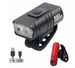 bicycle headlight t6 with power display headligh ear and far beam mountain bike rechargeable headlight_desvips.com