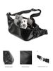 New Crossbody Waist Outdoor Sports Running Men's Shoulder Slanted Chest Soft Leather Belt Bag Backpack_desvips.com