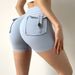 High-Waisted Sexy Yoga Pants Hip Lifting Peach Shaped Sports Shorts Fitness Pants_desvips.com