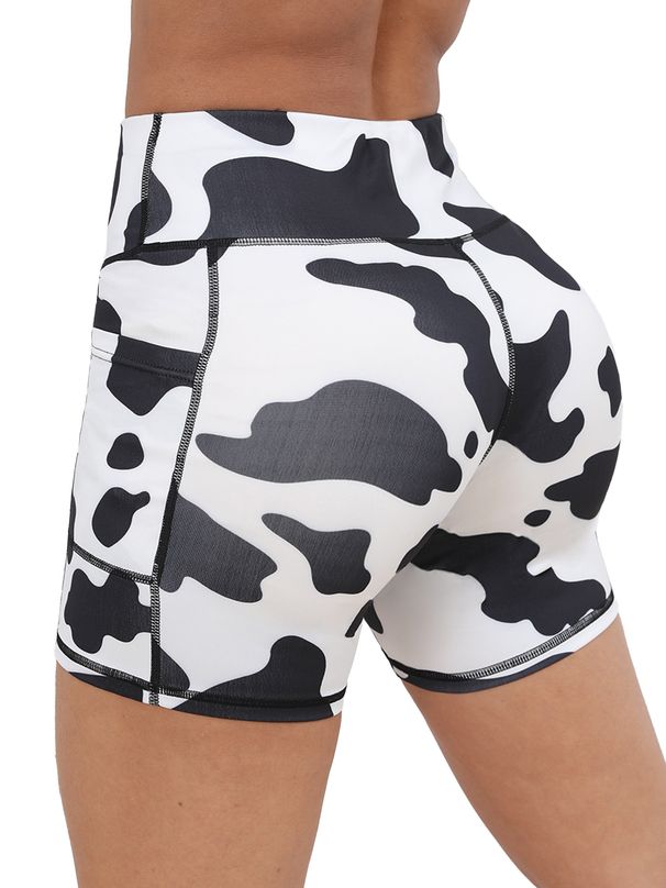 Biker Shorts For Women With Pockets Waisted Tummy Control Workout Yoga Running Gym Tennis Shorts_desvips.com