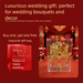 Metallic Bridal Bouquet In Chinese Style, Collectible Gift For A Bride Or Best Friend, Exquisite And Luxurious_desvips.com