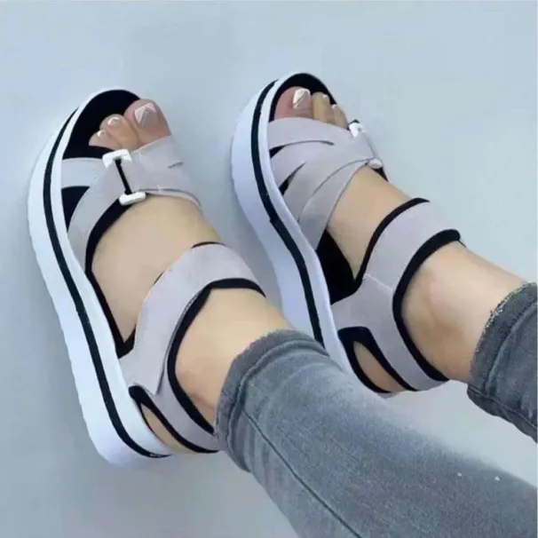 Wedges Summer Woman Platform Fashion Fish Mouth Rome Sandals Black Women Shoes Ddmysaturn_desvips.com