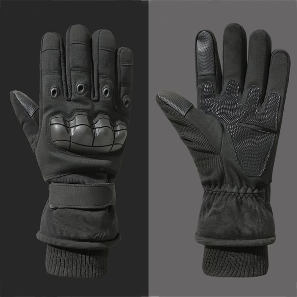 Winter Men Tactical Gloves Cycling Skiing Shell Break Fleece Field Thermal Touch Screen Army Women Gloves Training Sports Glove_desvips.com