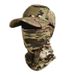 LazyZoom Camouflage With Face Shield Tactical Baseball Cap Outdoor Hiking Climbing Fishing Sun Protection Visor Sports Hat_desvips.com