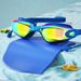 Hd Adult Swimming Goggles Myopic Men Waterproof Anti-fog Glasses Women Swimming Cap Set Professional Swimming Equipment_desvips.com