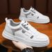 Zhuba Autumn Waterproof Non-Slip Casual Versatile White Student Sneakers Men's Lightweight Trendy Sports Shoes_desvips.com