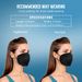 WWDOLL KN95 Face Masks 50 Pack, 5-Layer Breathable Disposable Respirator Mask For Adult Black_desvips.com