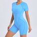 Short Jumpsuit Gym Clothes For Women Sportswear Fiess Overalls Backless Scrunch Booty Yoga Suit Sports Set Outfit_desvips.com