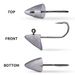 Triangular Lead Head Hook Boat Shaped Fish Hook Reinforced Root Hook Die Cast Lure T Tail Curly Tail White Striped Horse Mouth Green Bass_desvips.com