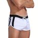 Men's Low-Rise Swim Trunks - Contrast Color Design & Adjustable Drawstring (Quick-Dry & UPF 50+) - Beach & Pool Wear_desvips.com