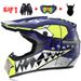 Electric helmet Men's full cover racing motorcycle helmet Mountain downhill helmet glove goggles_desvips.com
