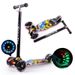Gelingtong Graffiti Scooter 3-6-8 Years Old Four-Wheel Flashing Children's Bike Detachable_desvips.com