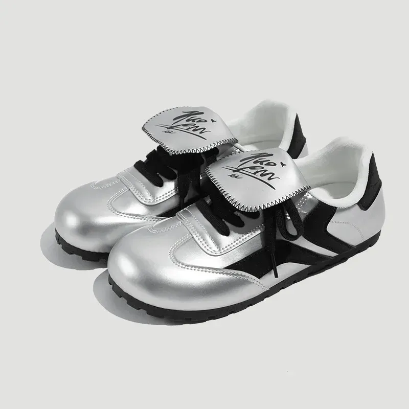 TuoPin Sliver Women Flat Sneaker Tongue Casual Womens Sneakers Trend Summer Woman Shoes 250228_desvips.com