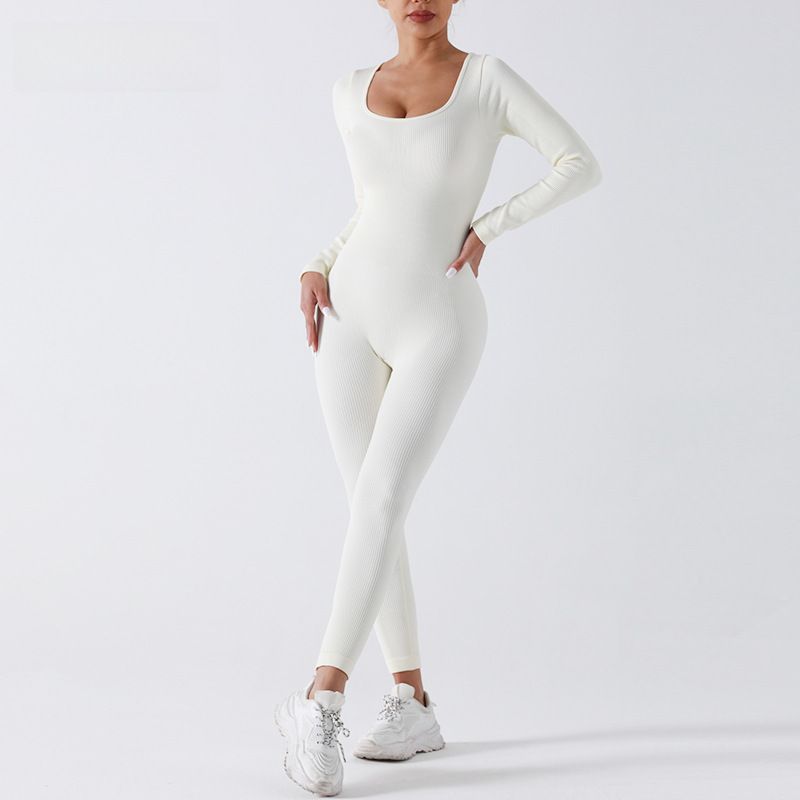 Seamless One-Piece Yoga Suit For Women_desvips.com