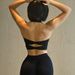 New Sports For Women, Sexy Halter Neck, Beautiful Back, Fitness Training Yoga Bra, Breathable One-Piece Running Bra_desvips.com