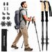 Outdoor Aluminum Alloy Outer Lock Three-section Straight Handle Trekking Pole Telescopic Walking Stick Trekking Pole Set_desvips.com