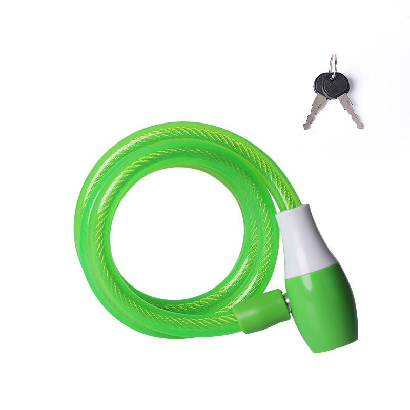 Bicycle motorcycle anti-theft electric scooter, shear ristant steel cable lock, outdoor mountain bike riding_desvips.com