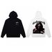 Skull Print Heavy Cotton Unisex High Street Hooded Sweatshirt Long Sleeve Fashion_desvips.com