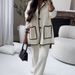Women's Clothing fashionable patchwork patch bag suit _desvips.com