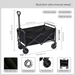 Outdoor Portable Picnic Trolley Small Trailer Camping Stall Folding Cart_desvips.com
