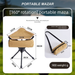 Outdoor Chair, Portable Fishing Camping Triangular Swivel Stool, Lightweight Small Folding Stool_desvips.com