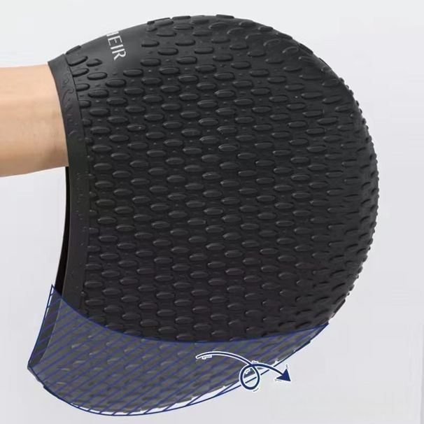 Directly From Manufacturer: Silicone Water Drop Enlarged Bubble Swim Cap, Super Elastic, Waterproof, Ear-protective,_desvips.com