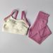 Women's High Strength Yoga Outfit Set Cat Ear Series Two Piece Sportswear Gym Set_desvips.com
