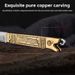 Mini Brass Handle Keychain Exquisite Tool Outdoor Portable Fruit Household Small Folding Knife_desvips.com