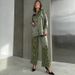 Women's Clothing fashion casual suits leopard print spring ladies long sleeved trousers women's two piece suit_desvips.com