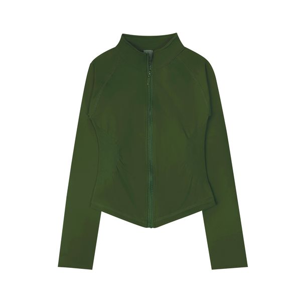 NCLAGEN Woman's Sports Jacket Zip Up Gym Clothes Long Sleeve Workout Seamless Top Speed Activewear Yoga Pilates Running_desvips.com