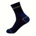 20 Pairs Of Crew Breathable Long Socks, Solid Color, Multi-functional Sports Casual Men's Socks_desvips.com