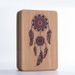 Eco-friendly PE Wood Grain Yoga Block Weighted 420g Optional Printed Pattern With Logo_desvips.com