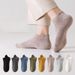 Summer 100% Cotton Antibacterial Deodorant Sweat-Absorbent Breathable Short Spring And Autumn Sports Men's Boat Socks_desvips.com