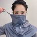 2025 Summer Outdoor Full Face Sun UV Protection Breathable Integrated Mask For Women_desvips.com