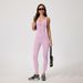 Nude Feel Zipper Brushed Tight Fitting Yoga Bodysuit Quick Drying Running Fitness Sports Wear for Outdoor Activities_desvips.com