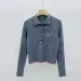 Autumn Winter Fashion Versatile Puppy Embroidery Polo New Style Slimming Long Sleeve Turn-Down Collar Knitted Base Shirt_desvips.com