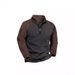 Cross-border Foreign Trade Tactical Jacket, Men's Polar Fleece Warm Autumn And Winter Pullover Color-blocked Zip-up_desvips.com