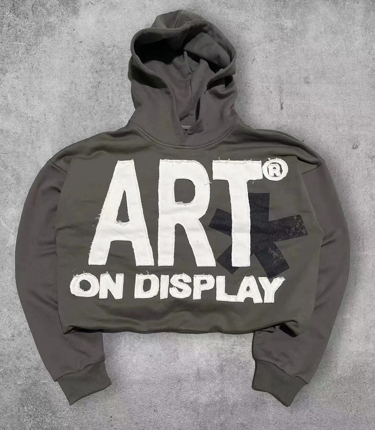 American Style Sweatshirt Loose Niche ART Pullover Shirt Outerwear Cool Short Hoodie_desvips.com