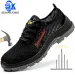 Mens Shoes With Lightweight Steel Toe Caps Suitable Workers Work No Need For Transportation Industrial Safety Tennis_desvips.com
