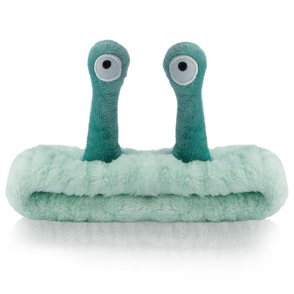 SuPoo Snail Face Wash Headband - Light Pink, Made Of Soft Microfiber Material, Fun Design, One Size Fits All, Highly_desvips.com