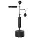 Sacco Boxe Da Terra 4 In 1 Con 2 Speedball, Barra Girevole E Sacco, Altezza Regolabile Da 160-230cm, Nero_desvips.com